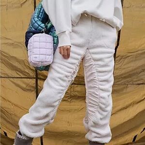 Free people Sundance Fleece Pants (ivory)